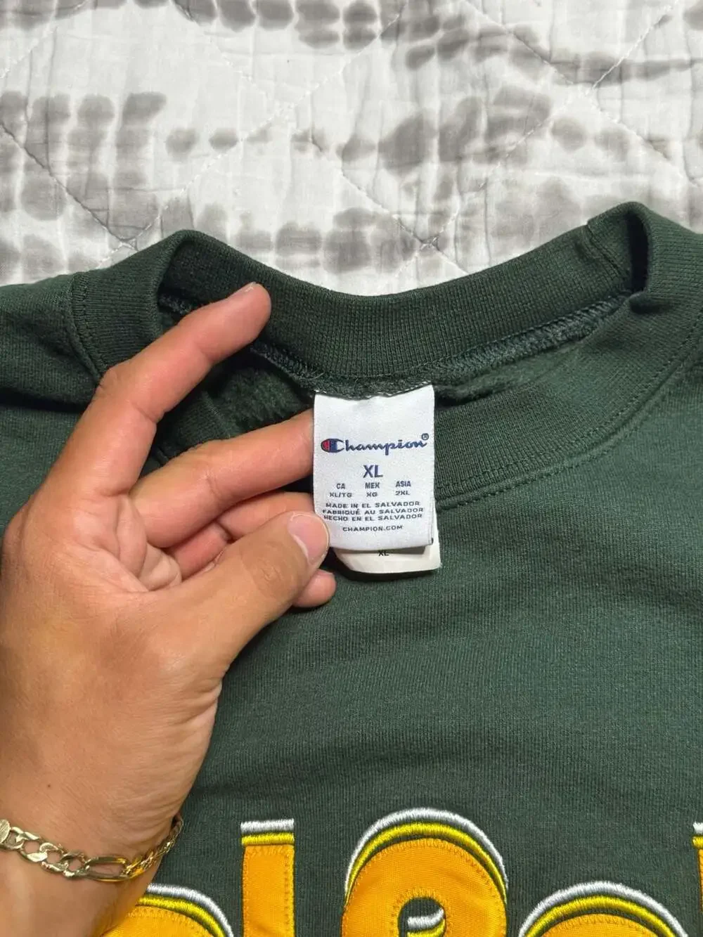 Champion Cal Poly Pomona Green Crewneck Sweatshirt XL